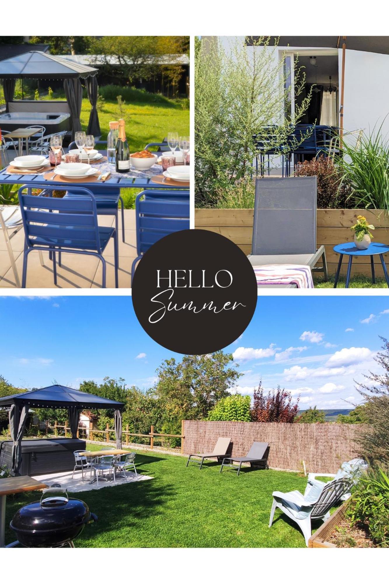 Le Cemarose: Spa, Jardin, Terrasse Et Jolie Vue Au Coeur D'Épernay Exteriör bild