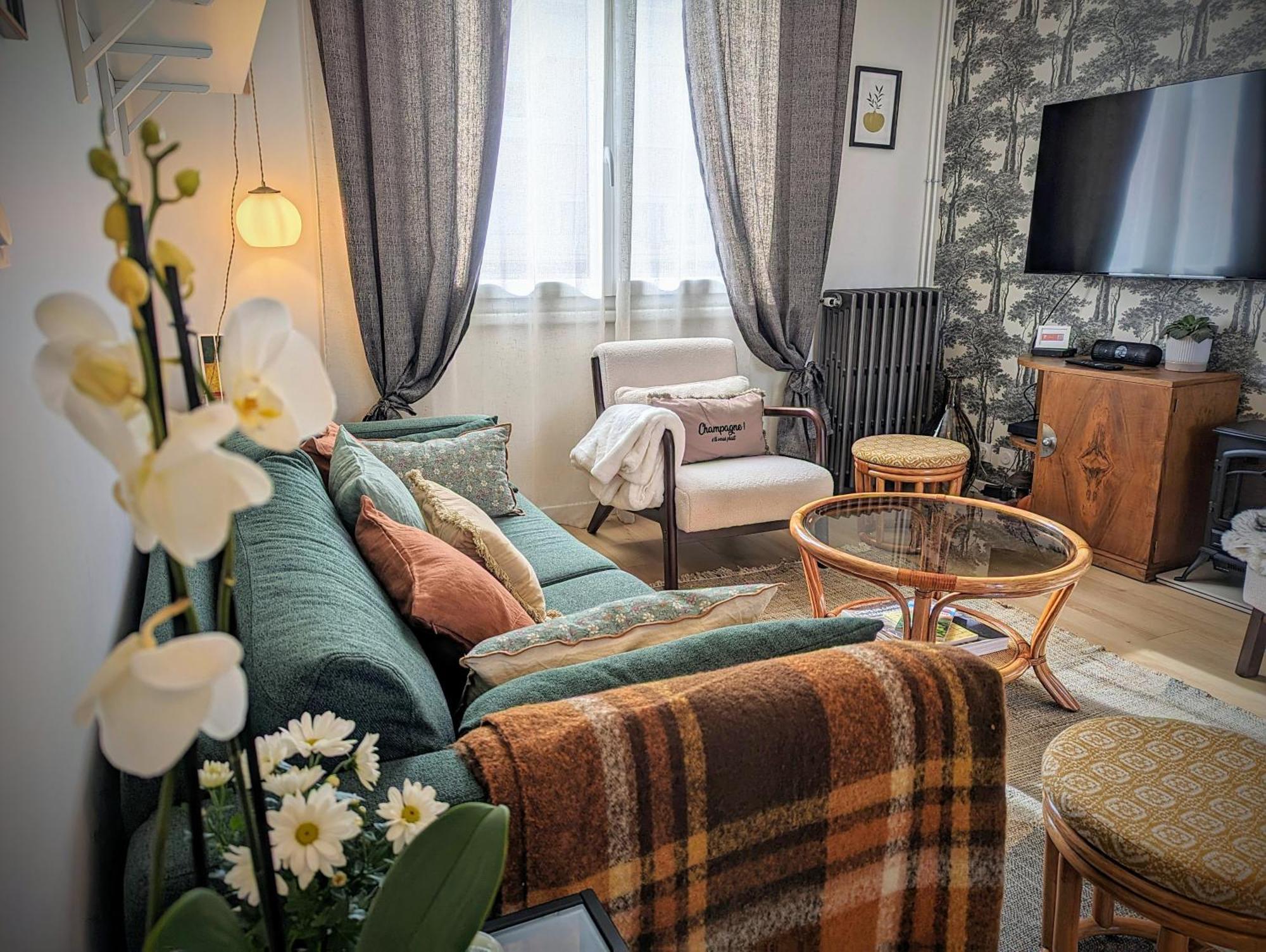 Le Cemarose: Spa, Jardin, Terrasse Et Jolie Vue Au Coeur D'Épernay Exteriör bild