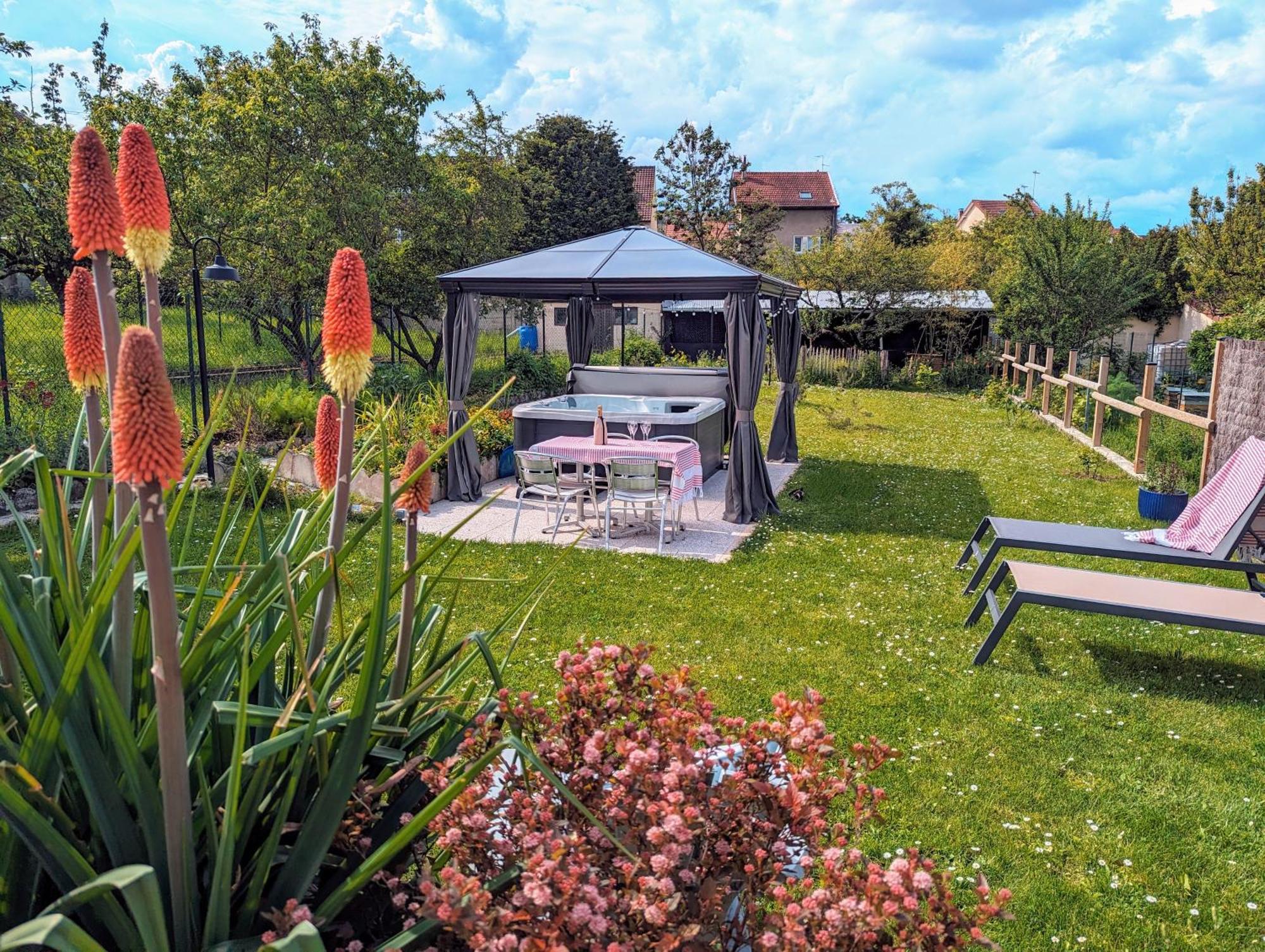Le Cemarose: Spa, Jardin, Terrasse Et Jolie Vue Au Coeur D'Épernay Exteriör bild
