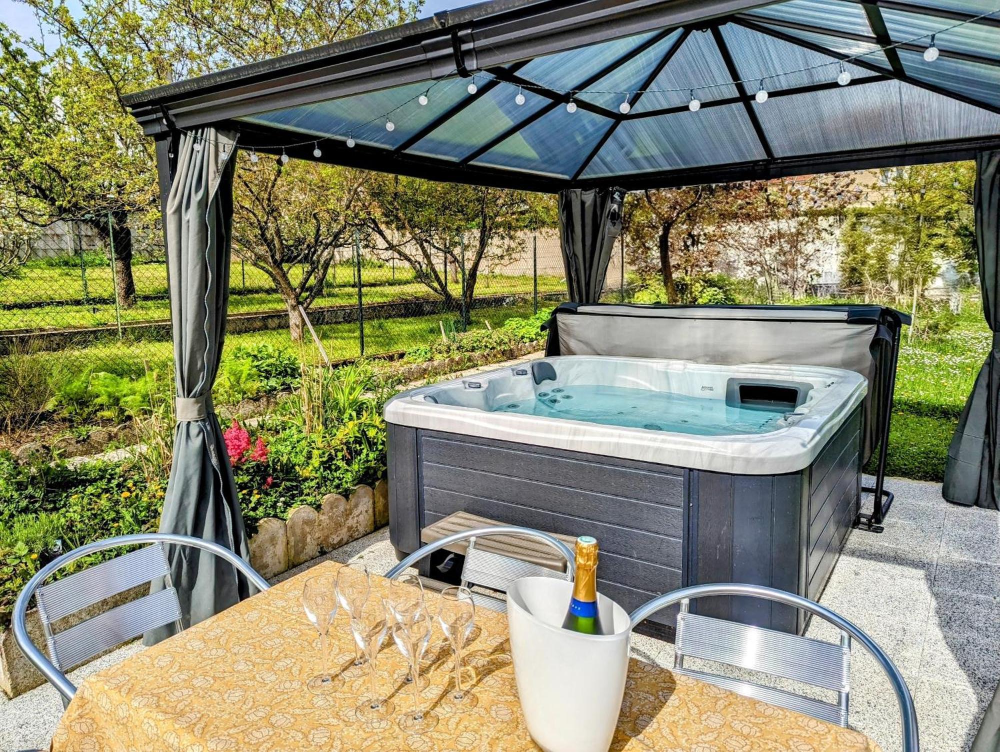 Le Cemarose: Spa, Jardin, Terrasse Et Jolie Vue Au Coeur D'Épernay Exteriör bild