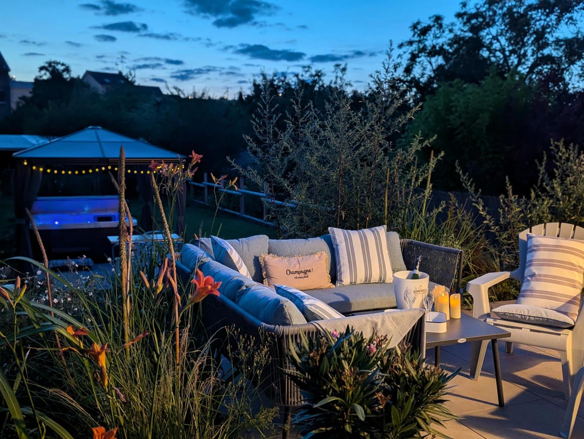 Le Cemarose: Spa, Jardin, Terrasse Et Jolie Vue Au Coeur D'Épernay Exteriör bild